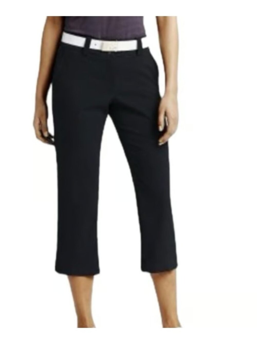 Nike Golf Womens Size 4 Modern Rise Tech Crop Performance Pants Black